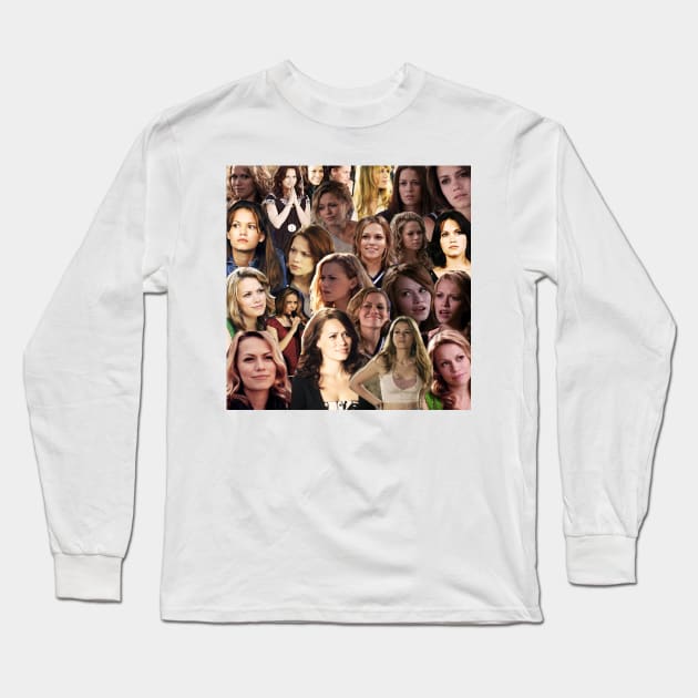 Haley James Scott Collage Long Sleeve T-Shirt by lunalovebad